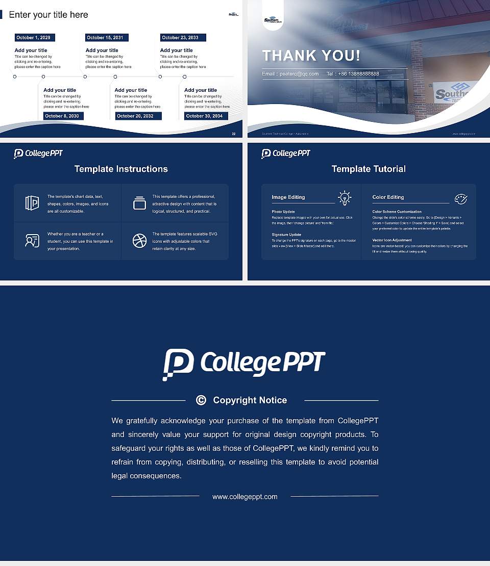 Southern Technical College – Auburndale Lecture Sharing and Networking Event PPT Template16:9 ratio PPT effect preview image4