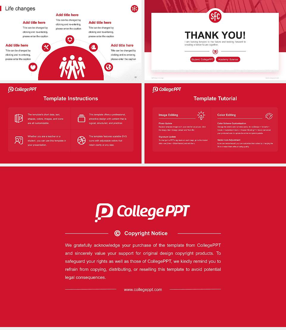 St Francis College National Scholarship Defense PPT Template16:9 ratio PPT effect preview image4