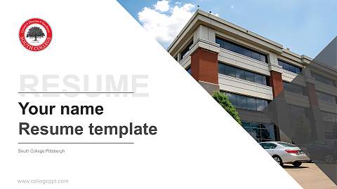 South College Pittsburgh Resume PPT Template