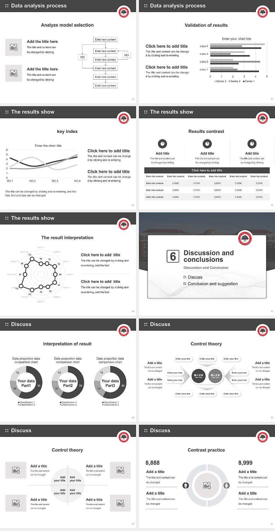 South College Graduation Thesis Defense PPT Template4:3 ratio PPT effect preview image5
