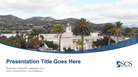 Southern California Seminary Course/Courseware Creation PPT Template