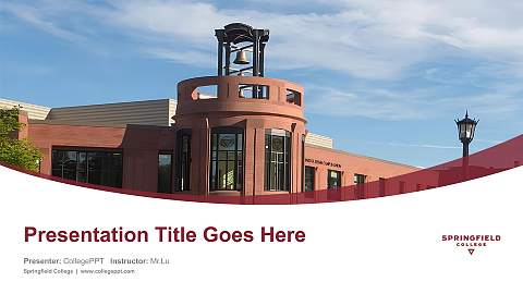 Springfield College Course/Courseware Creation PPT Template