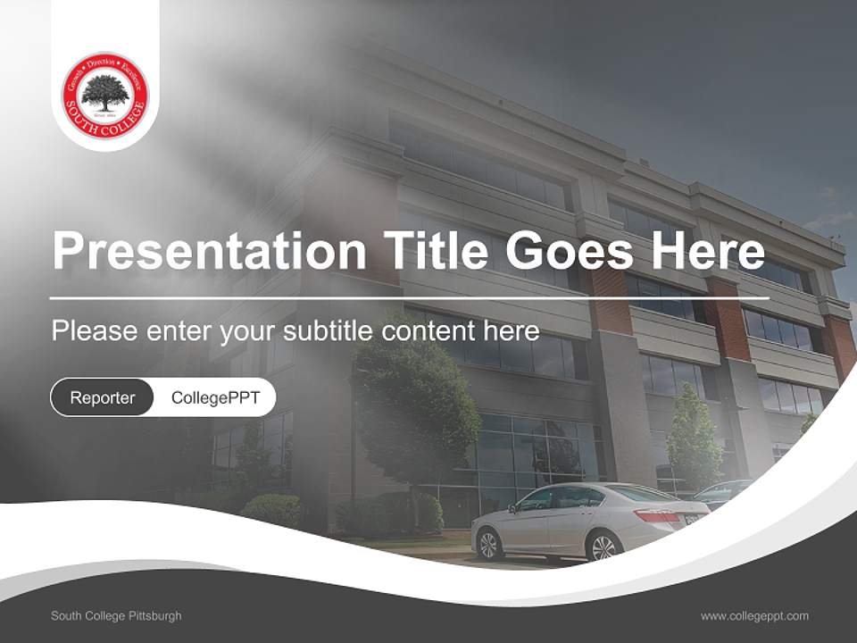 South College Pittsburgh Lecture Sharing and Networking Event PPT Template4:3 ratio PPT effect preview image4