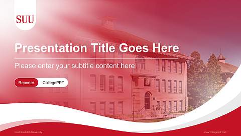 Southern Utah University Lecture Sharing and Networking Event PPT Template