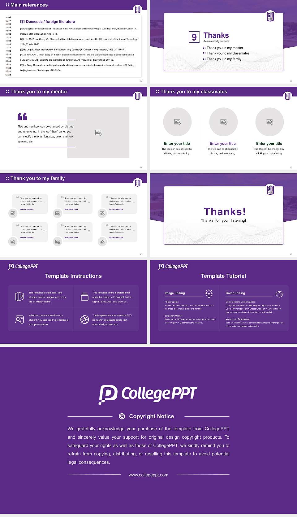 Southwest Baptist University Graduation Thesis Defense PPT Template16:9 ratio PPT effect preview image7