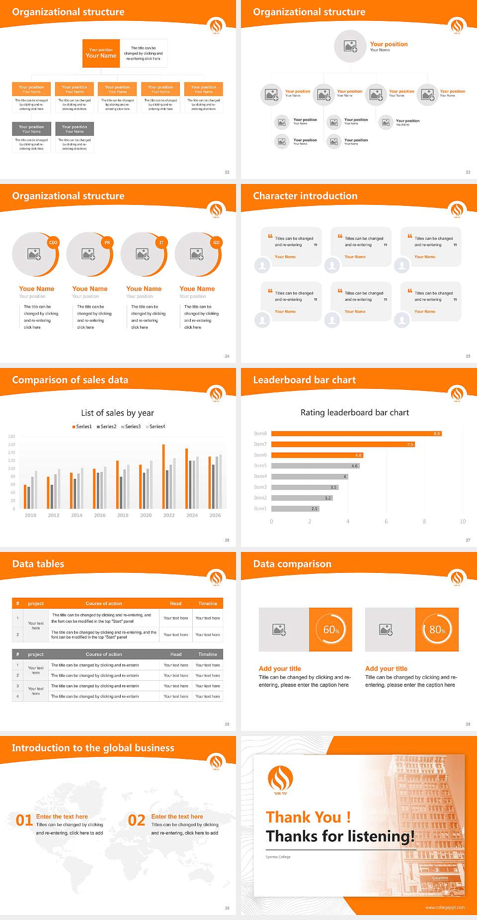 Spertus College Academic Presentation/Research Findings Report PPT Template4:3 ratio PPT effect preview image4