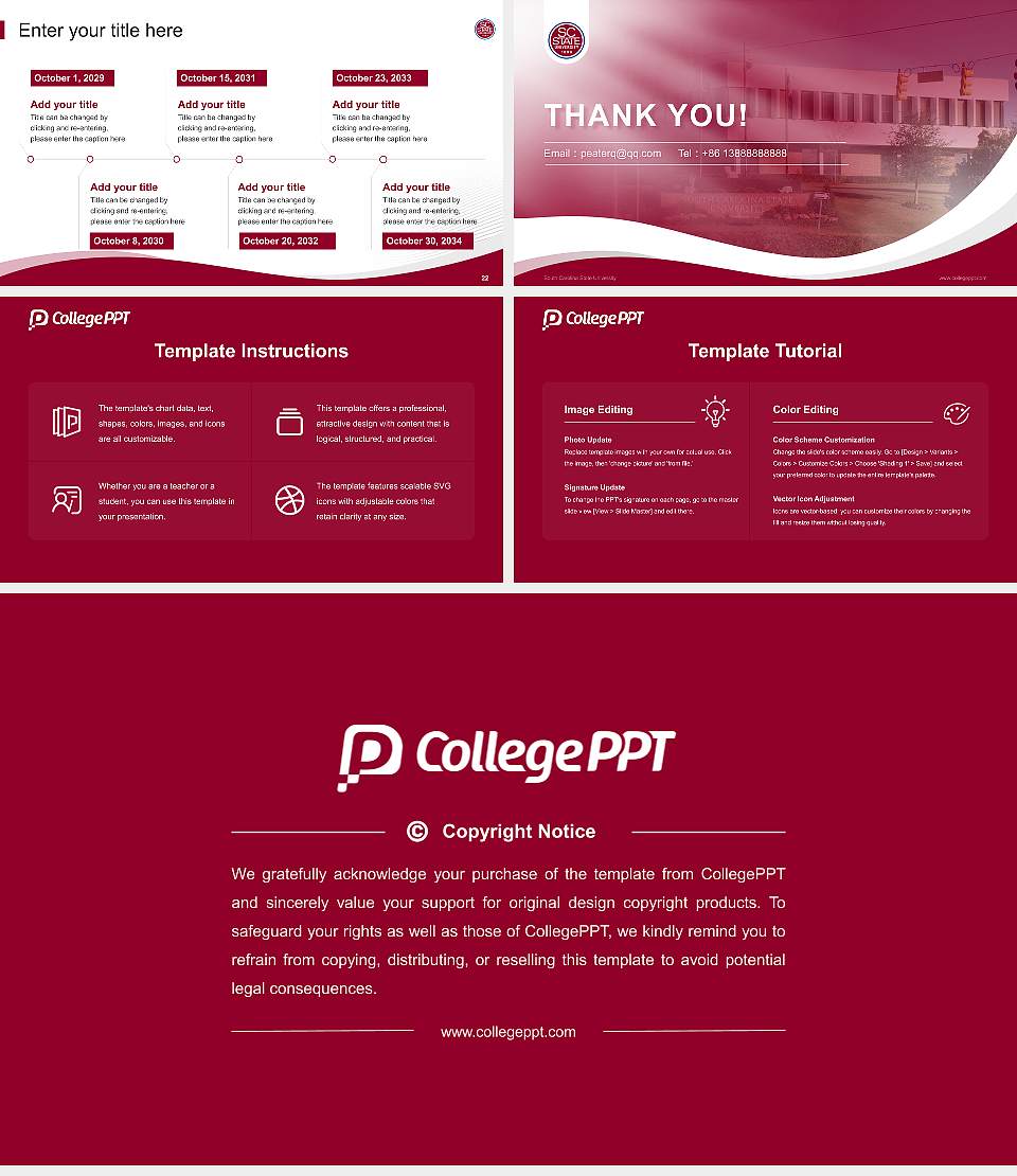 South Carolina State University Lecture Sharing and Networking Event PPT Template16:9 ratio PPT effect preview image4