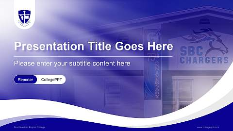 Southeastern Baptist College Lecture Sharing and Networking Event PPT Template