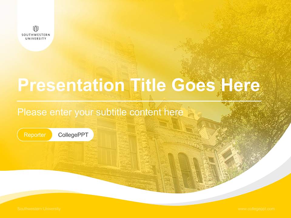 Southwestern University Lecture Sharing and Networking Event PPT Template4:3 ratio PPT effect preview image4