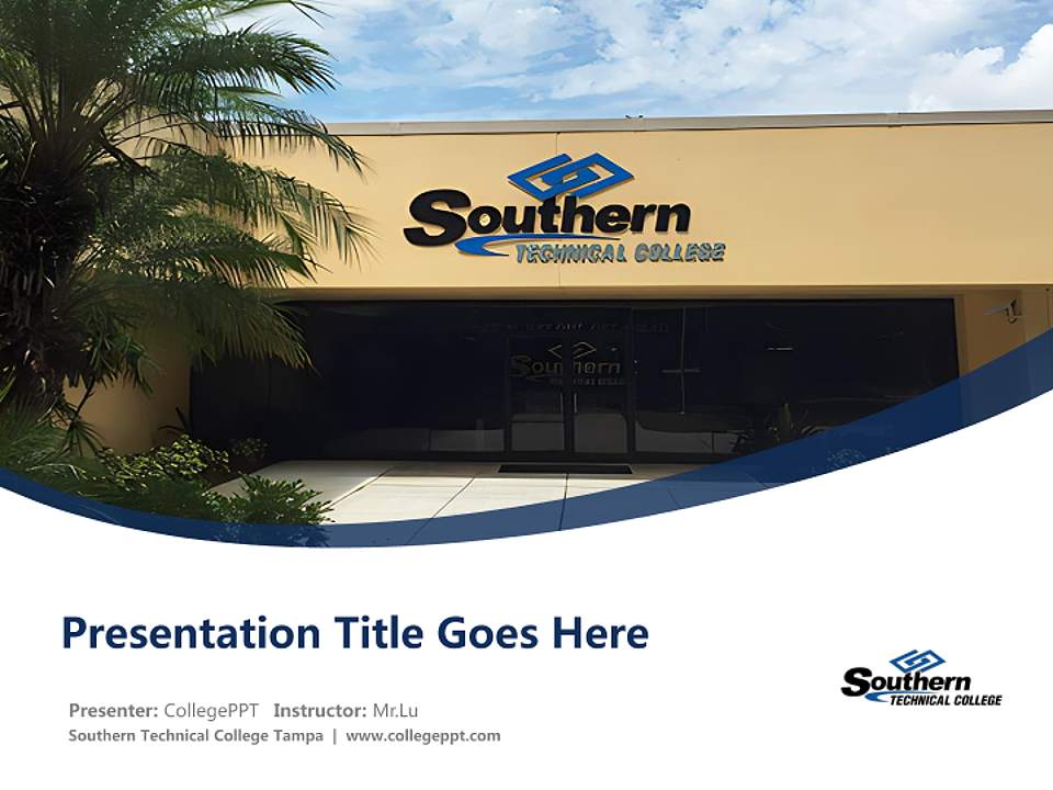 Southern Technical College Tampa Course/Courseware Creation PPT Template4:3 ratio PPT effect preview image5