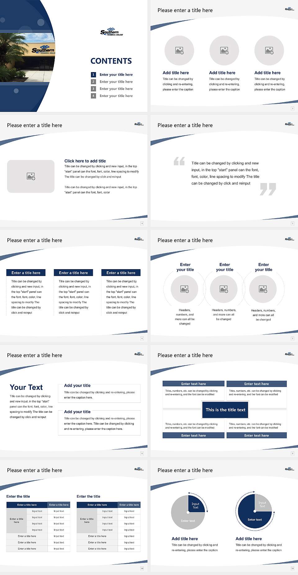 Southern Technical College Tampa Course/Courseware Creation PPT Template4:3 ratio PPT effect preview image2