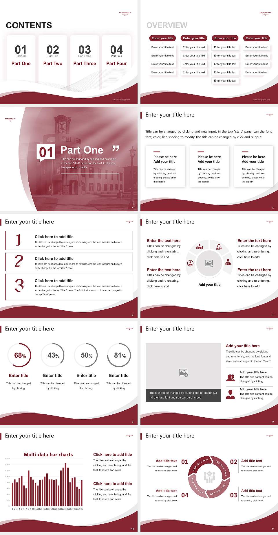 Springfield College Lecture Sharing and Networking Event PPT Template4:3 ratio PPT effect preview image2