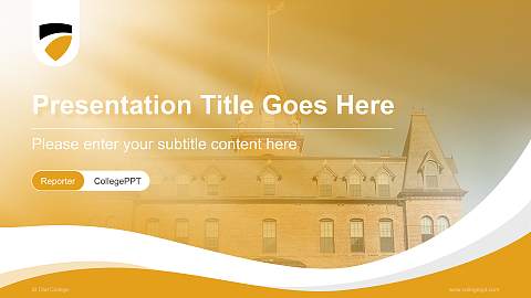 St Olaf College Lecture Sharing and Networking Event PPT Template