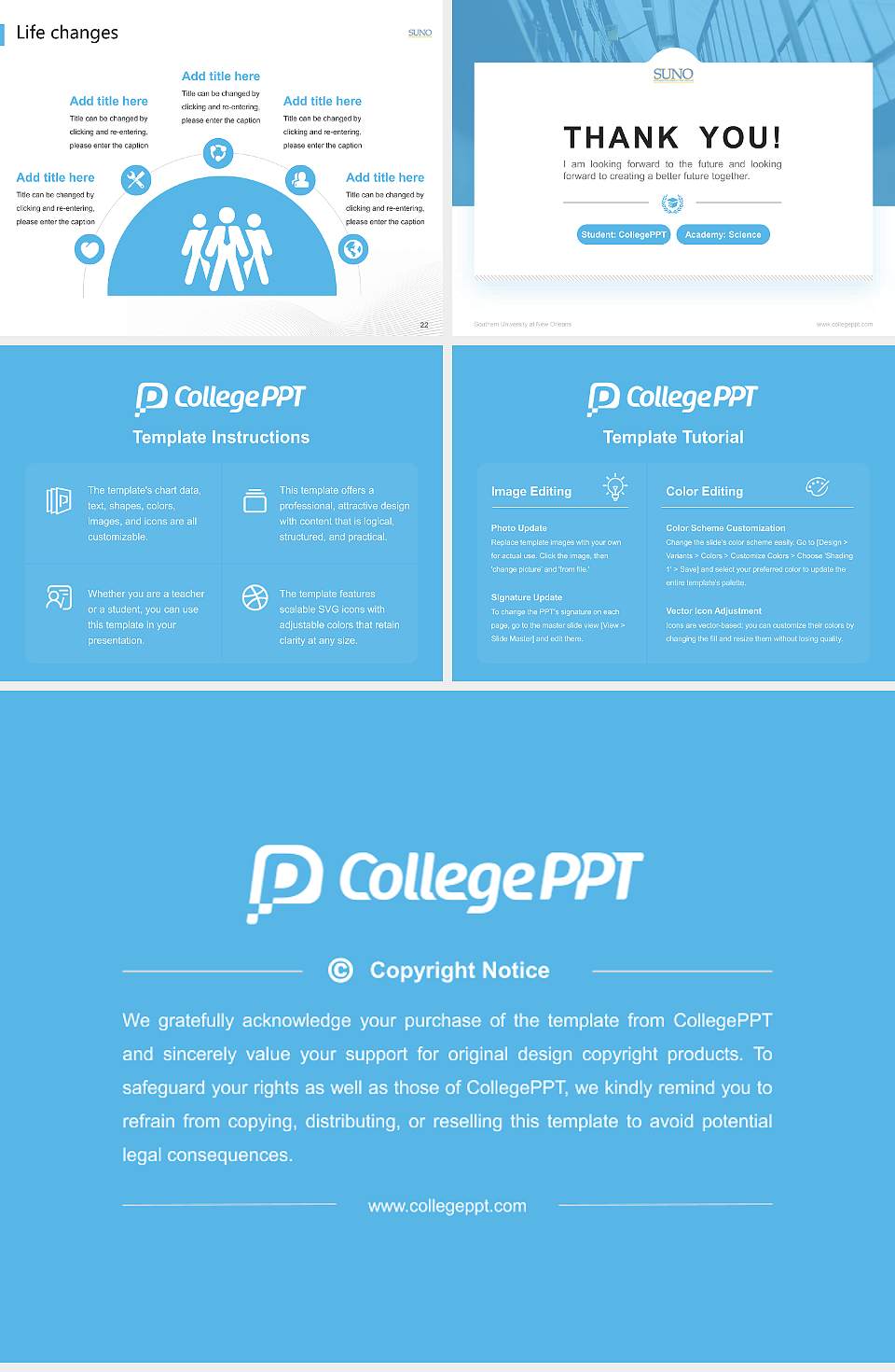 Southern University at New Orleans National Scholarship Defense PPT Template4:3 ratio PPT effect preview image4