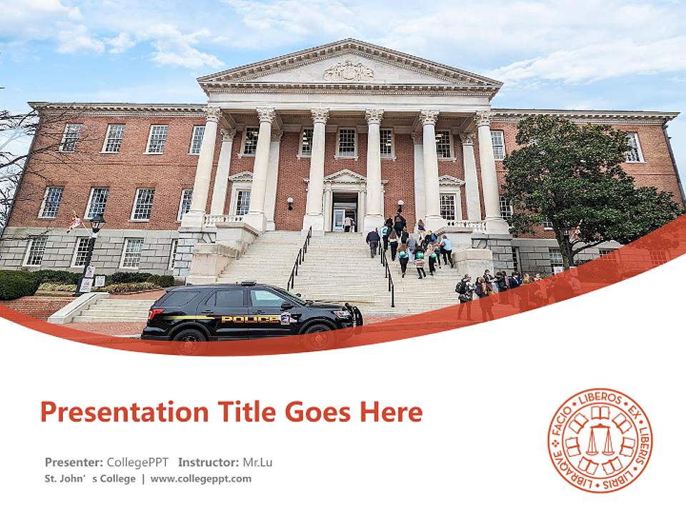 St. John’s College Course/Courseware Creation PPT Template4:3 ratio PPT effect preview image5
