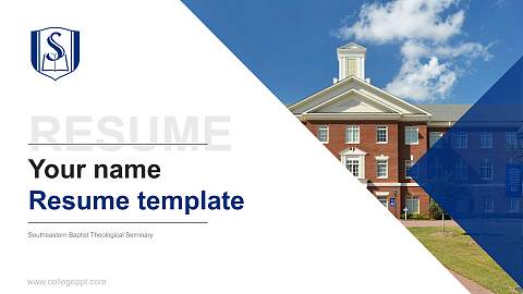 Southeastern Baptist Theological Seminary Resume PPT Template