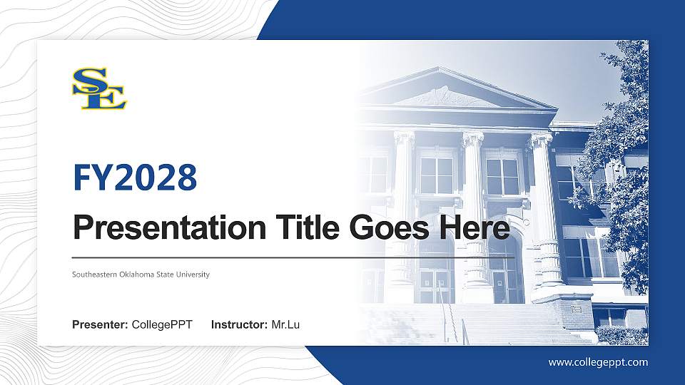 Southeastern Oklahoma State University Academic Presentation/Research Findings Report PPT Template16:9 ratio PPT effect preview image1
