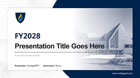 Southern New Hampshire University Academic Presentation/Research Findings Report PPT Template
