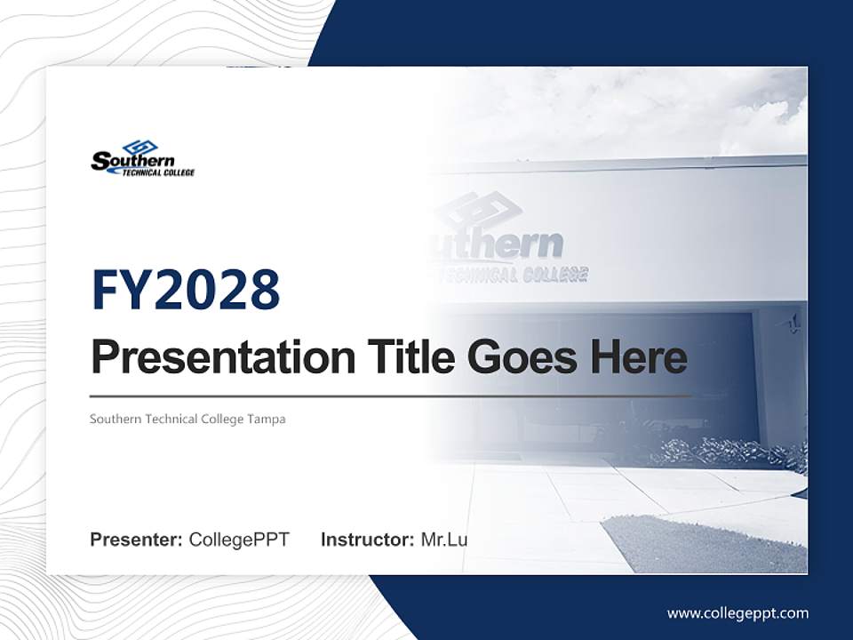 Southern Technical College Tampa Academic Presentation/Research Findings Report PPT Template4:3 ratio PPT effect preview image5