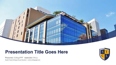 South Texas College of Law Houston Course/Courseware Creation PPT Template