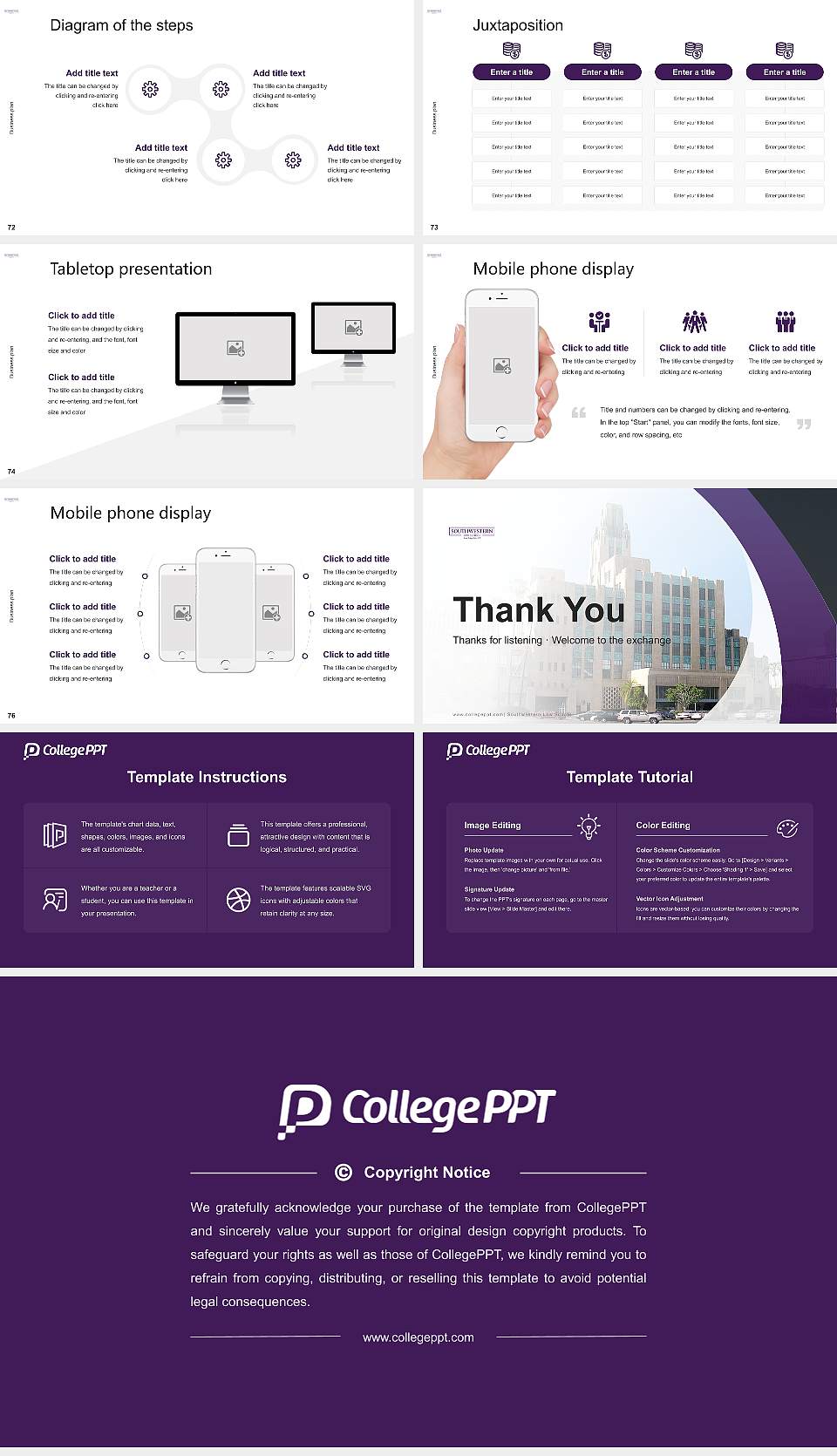Southwestern Law School Competition/Entrepreneurship Contest PPT Template16:9 ratio PPT effect preview image9
