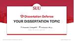 Southern Utah University Pertahanan Tesis Templat PPT