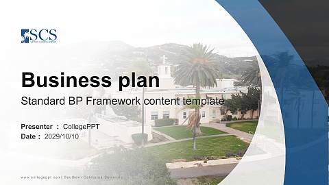 Southern California Seminary Competition/Entrepreneurship Contest PPT Template