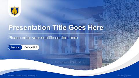 Southern Arkansas University Main Campus Lecture Sharing and Networking Event PPT Template