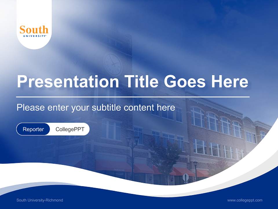 South University-Richmond Lecture Sharing and Networking Event PPT Template4:3 ratio PPT effect preview image4