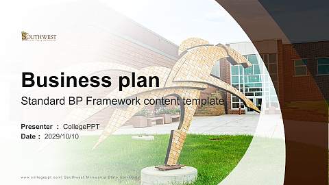Southwest Minnesota State University Competition/Entrepreneurship Contest PPT Template