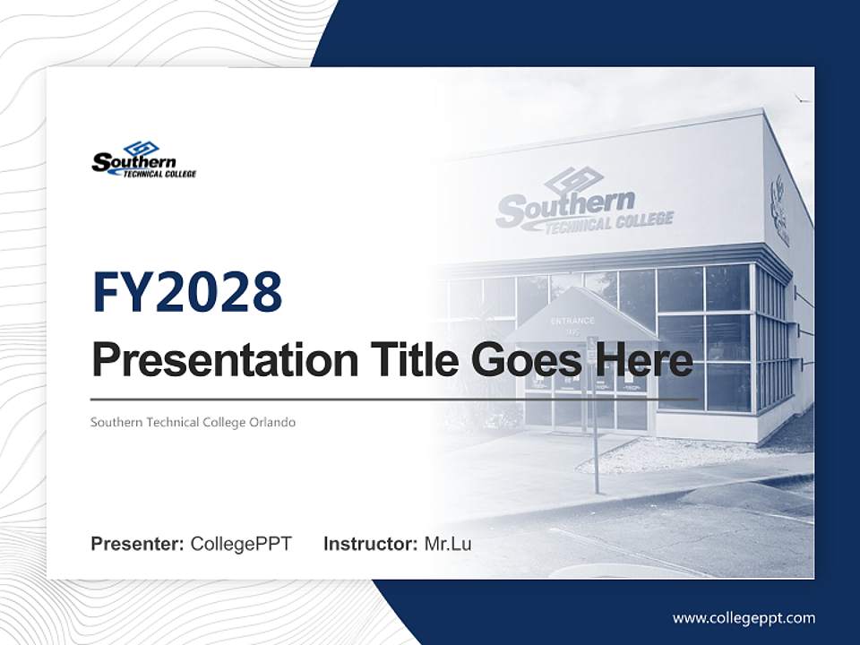 Southern Technical College Orlando Academic Presentation/Research Findings Report PPT Template4:3 ratio PPT effect preview image5