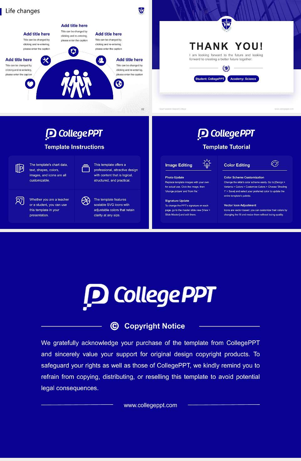Southeastern Baptist College National Scholarship Defense PPT Template4:3 ratio PPT effect preview image4