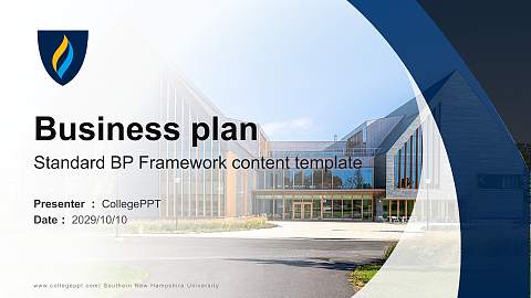 Southern New Hampshire University Competition/Entrepreneurship Contest PPT Template