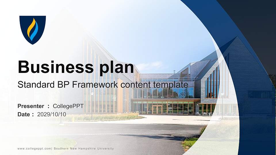 Southern New Hampshire University Competition/Entrepreneurship Contest PPT Template16:9 ratio PPT effect preview image