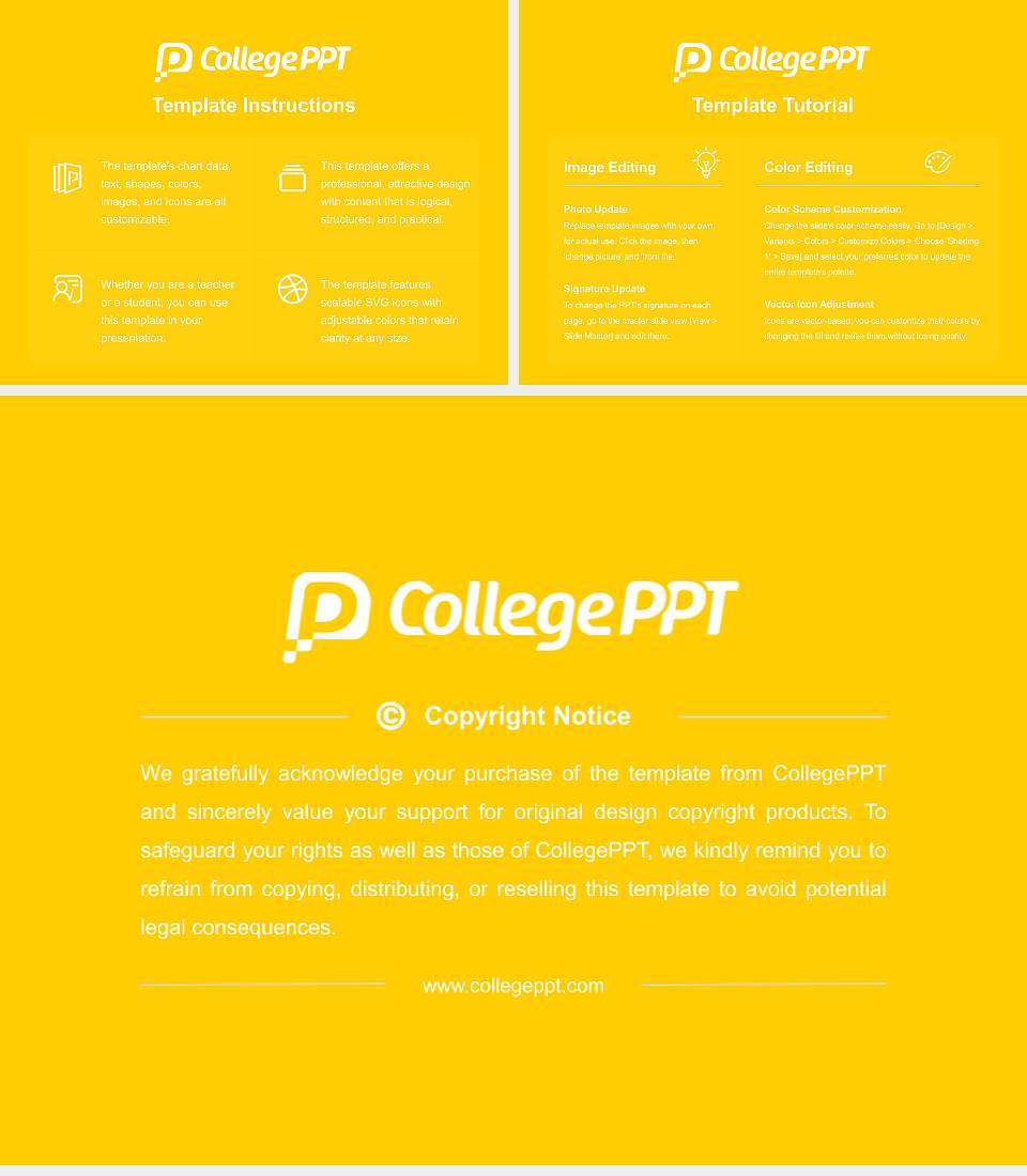 Southwestern University Course/Courseware Creation PPT Template4:3 ratio PPT effect preview image5