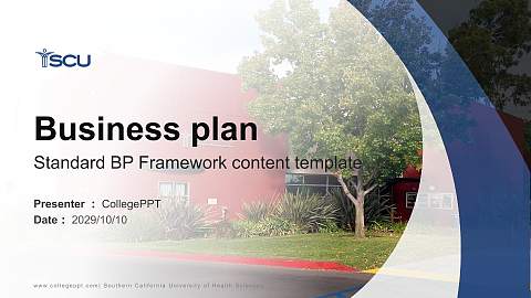 Southern California University of Health Sciences Competition/Entrepreneurship Contest PPT Template