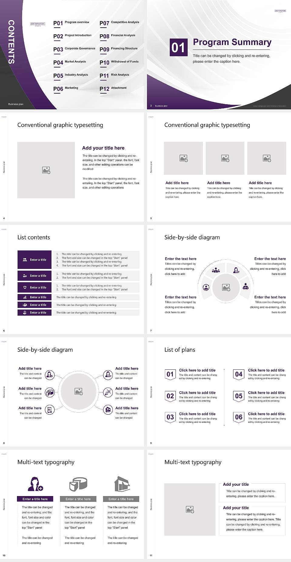 Southwestern Law School Competition/Entrepreneurship Contest PPT Template4:3 ratio PPT effect preview image2