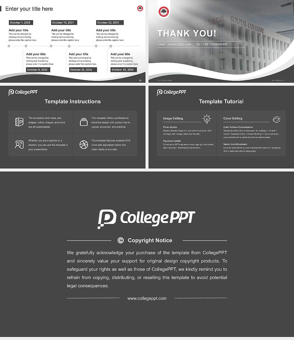 South College Atlanta Lecture Sharing and Networking Event PPT Template16:9 ratio PPT effect preview image4