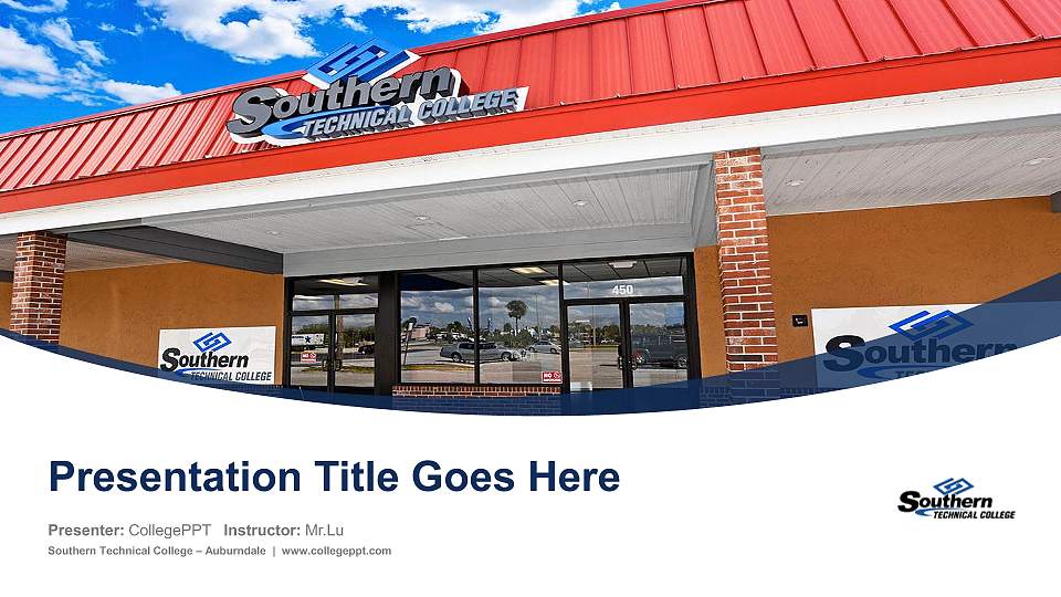 Southern Technical College – Auburndale Course/Courseware Creation PPT Template16:9 ratio PPT effect preview image