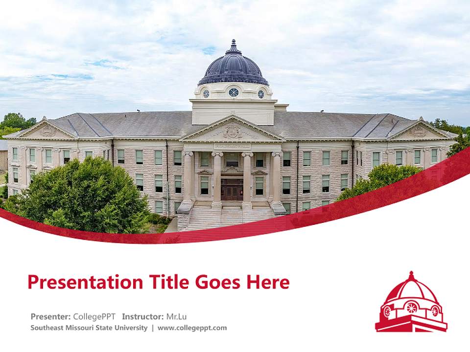 Southeast Missouri State University Course/Courseware Creation PPT Template4:3 ratio PPT effect preview image5