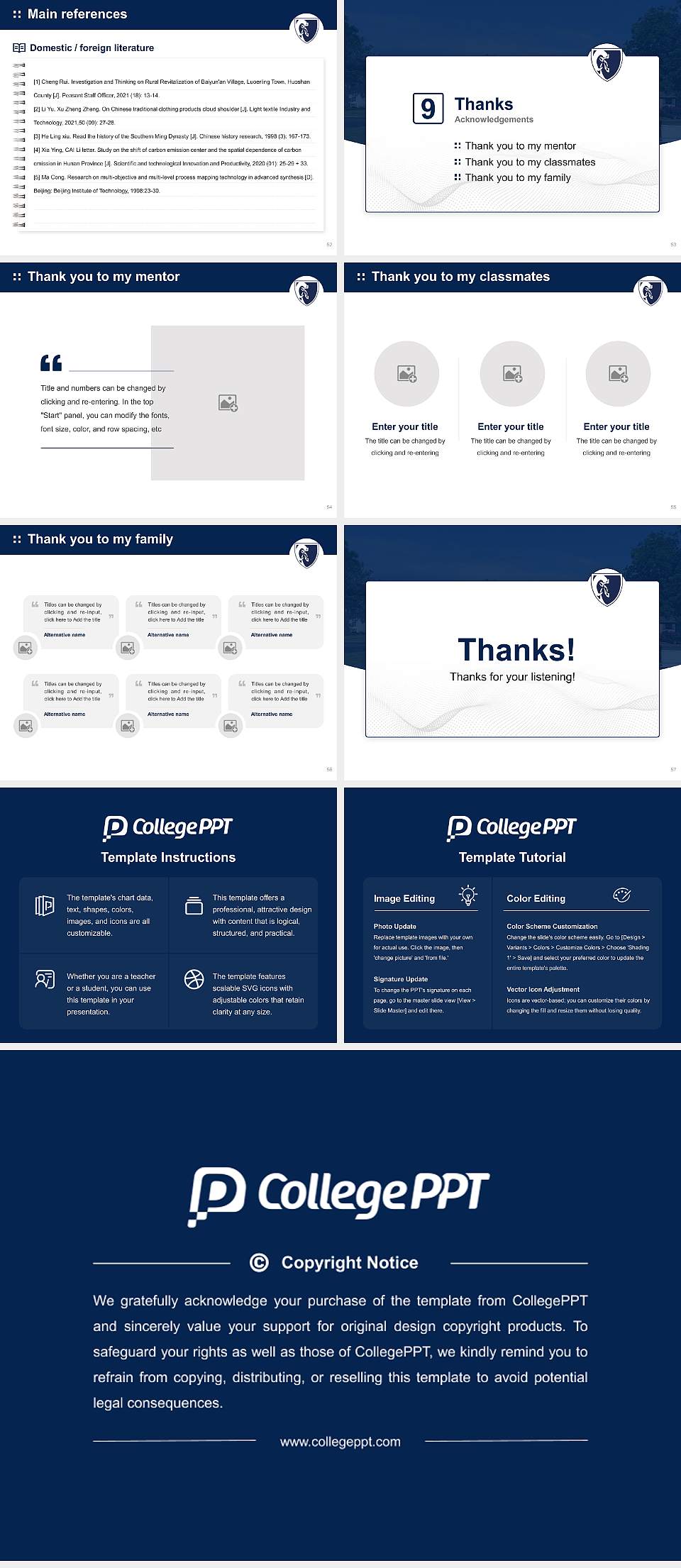 Southwestern Christian College Graduation Thesis Defense PPT Template4:3 ratio PPT effect preview image7