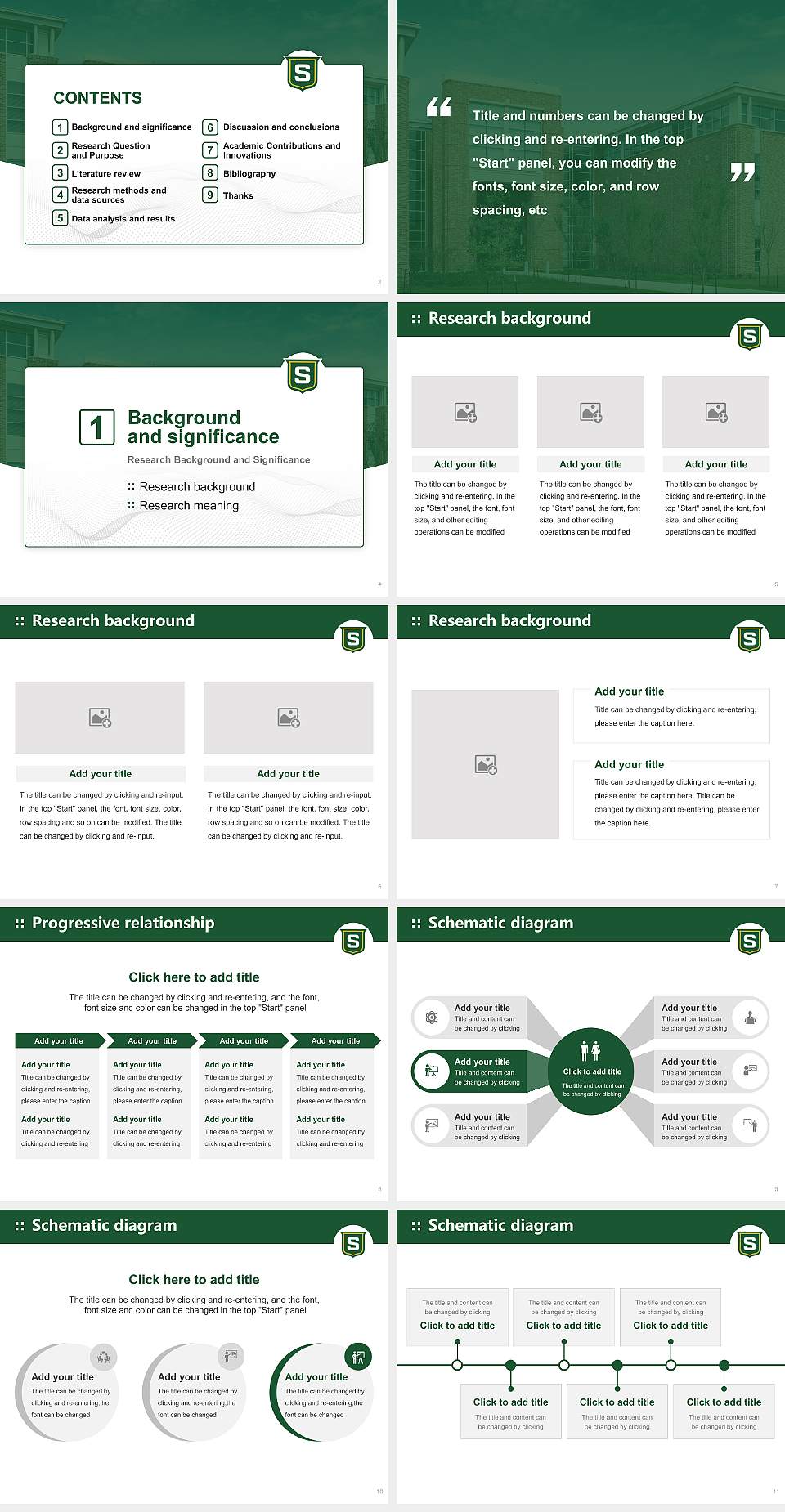 Southeastern Louisiana University Graduation Thesis Defense PPT Template4:3 ratio PPT effect preview image2