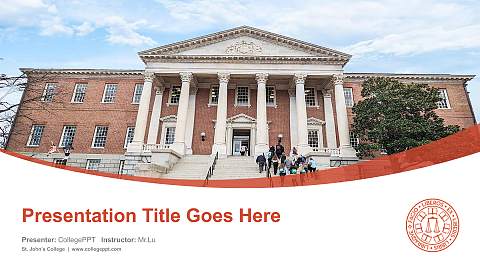St. John’s College Course/Courseware Creation PPT Template