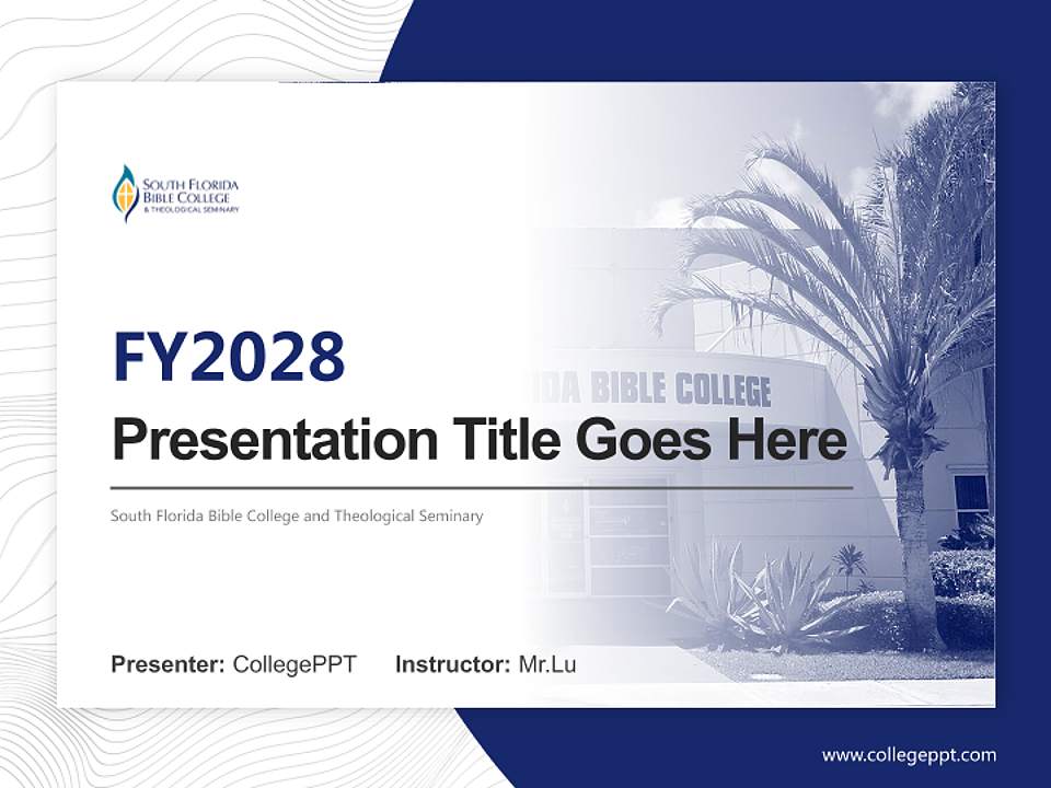 South Florida Bible College and Theological Seminary Academic Presentation/Research Findings Report PPT Template4:3 ratio PPT effect preview image5