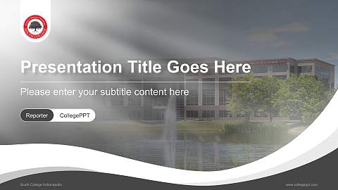 South College Indianapolis Lecture Sharing and Networking Event PPT Template