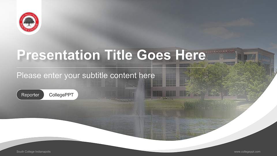 South College Indianapolis Lecture Sharing and Networking Event PPT Template16:9 ratio PPT effect preview image