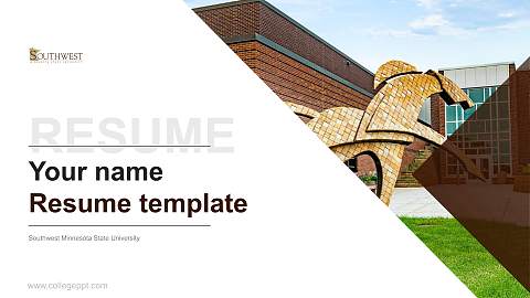 Southwest Minnesota State University Resume PPT Template