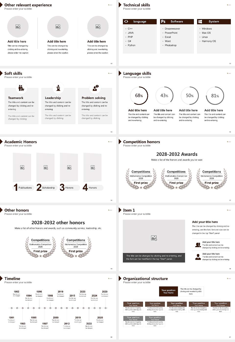 Southwest Minnesota State University Resume PPT Template16:9 ratio PPT effect preview image3