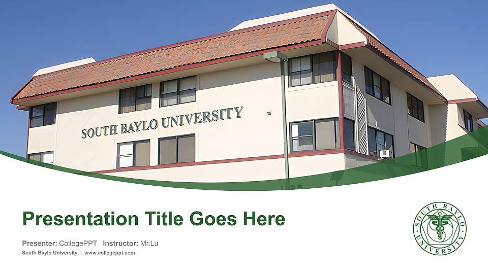 South Baylo University Course/Courseware Creation PPT Template16:9 ratio PPT effect preview image