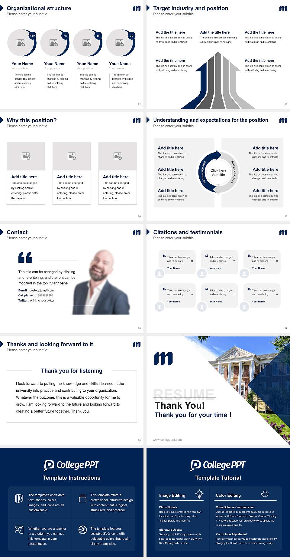 South Dakota School of Mines and Technology Resume PPT Template4:3 ratio PPT effect preview image4